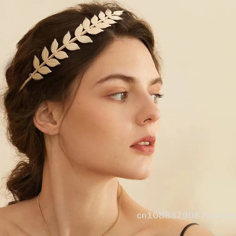 ZYAS Goldblatt-Stirnband, Krone Tiara, Haarreif - Bild 2