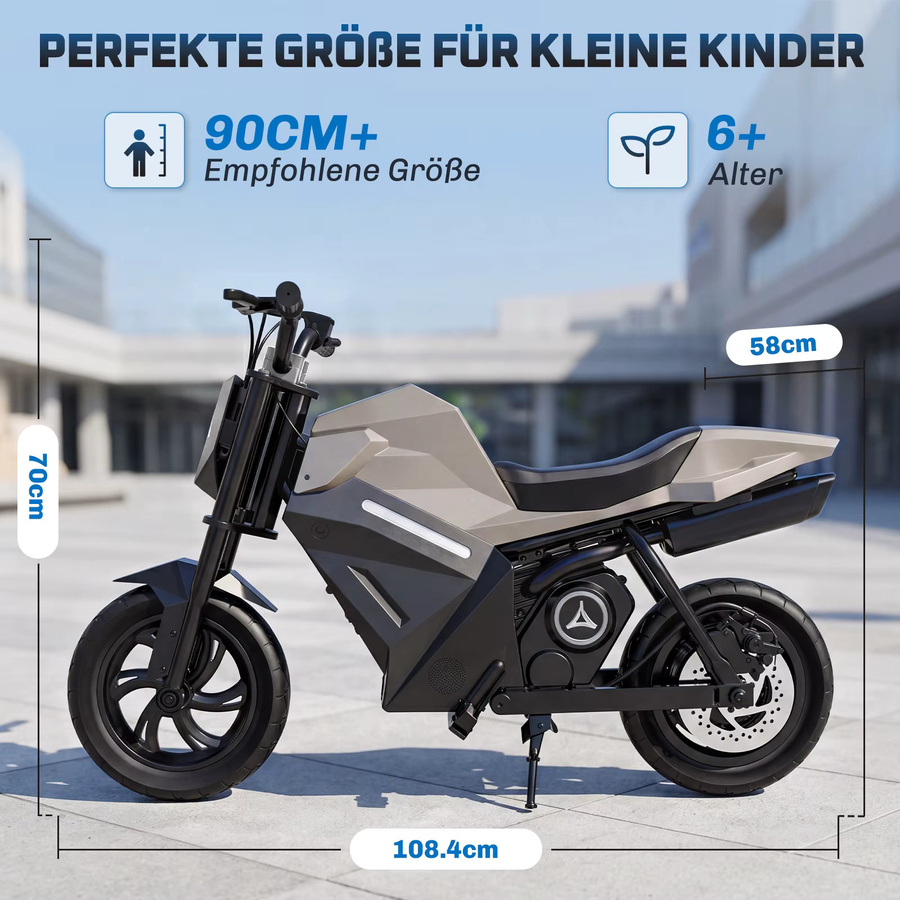 TODIMART ADV250 Kinder-Elektromotorrad, elektrisches Dirtbike, ab 6 Jahre - Bild 5