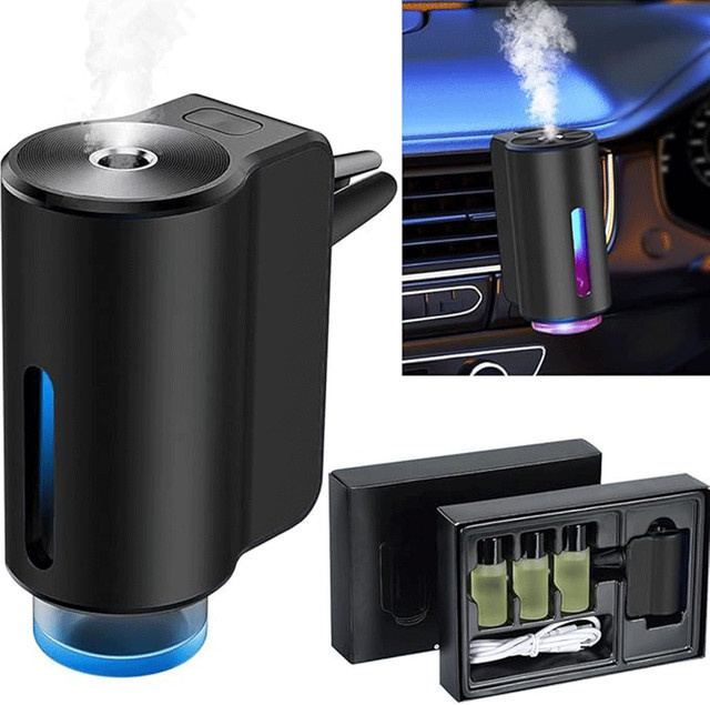 XMSJ Intelligenter Aromadiffusor für das Auto, 3-stufig verstellbarer Lufterfrischer, wiederaufladbares Autozubehör - Bild 1