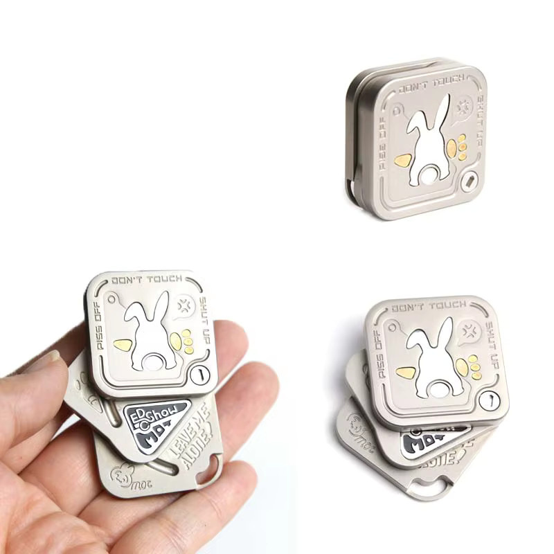 AHHLCLT Angry Rabbit Triple-Layer EDC Fidget Slider, Magnetisches Push-Pull-Sensorspielzeug - Bild 4