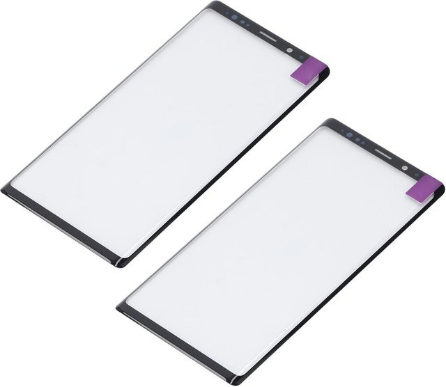 2er-Set Samsung Galaxy Note 9 Ersatz Vordere Außenscheibe mit OCA Linsenglas in Weiß - Bild 1