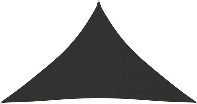 Furnicato Sonnensegel aus Oxford-Gewebe, dreieckig, Anthrazit, B/T/H: 5 x 5 x 6 m - Bild 1