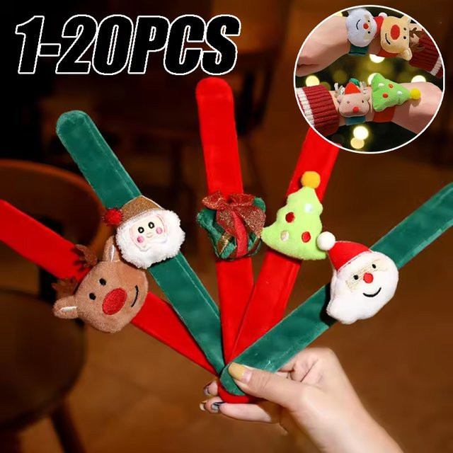 Slap-Armband, elastisch, Weihnachtsmotiv, Rentier-Designs, Kinder - Bild 1