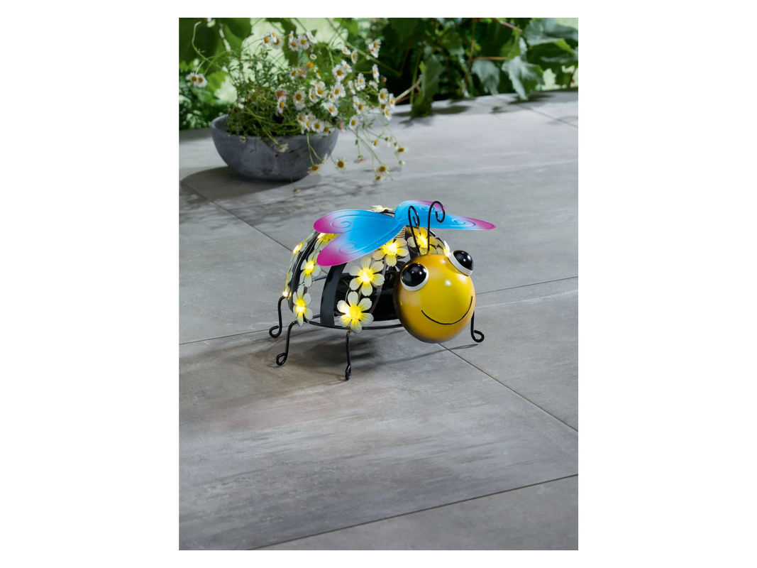 LIVARNO HOME Gartendekoration Biene aus Metall mit Solar-LED - Bild 4