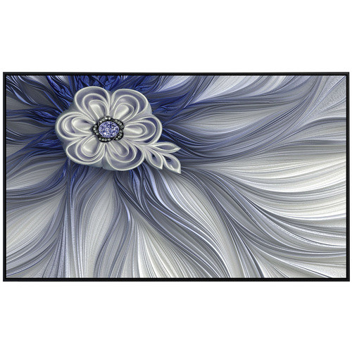 papermoon EcoHeat Infrarotheizung mit Blumenmuster in Weiss und Blau, Matt-Effekt, mit App-Steuerung und Überhitzungsschutz - Bild 2