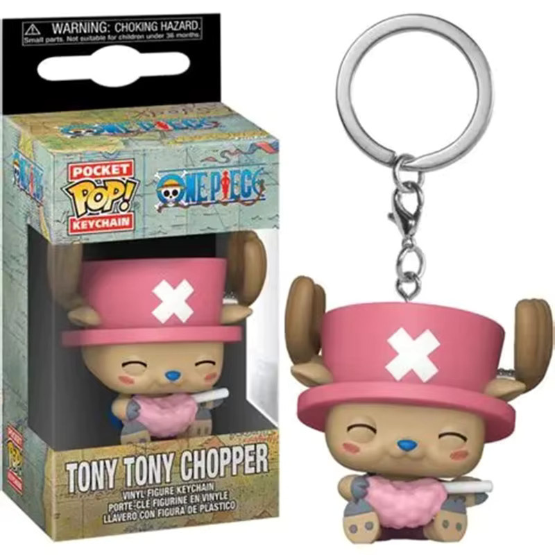 Funko One Piece Chopper mit Zuckerwatte-Pop! Schlüsselanhänger, Vinyl-Modellfigur, ab 3 Jahren - Bild 2