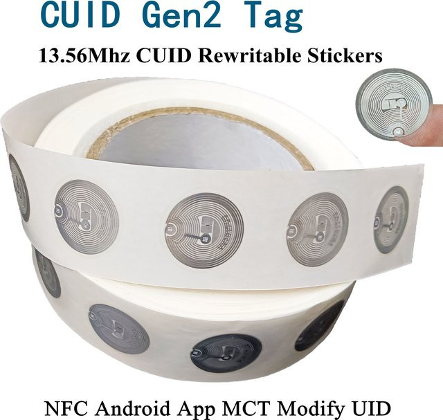 YEVERAXIN CUID Tag Gen2 NFC Clone Token, 13,56 MHz 1K S50 RFID Elektronischer Aufkleber, ISO14443 wiederbeschreibbarer Smart Key IC Replica Badge - Bild 1