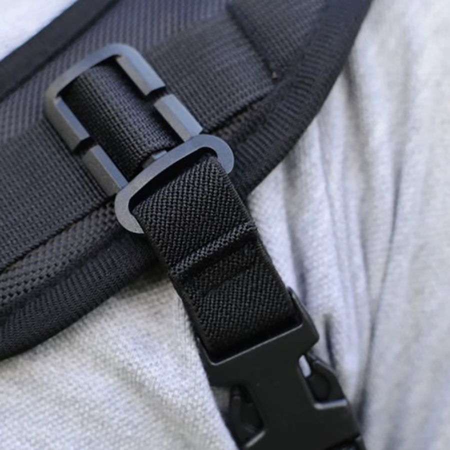 VIKEFON Kamera-Trageriemen mit Sicherheitsleine in Schwarz, verstellbarer und komfortabler Schultergurt für Outdoor-Fotografie - Bild 5