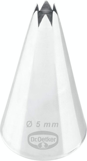 Dr. Oetker Sterntülle Tüllen-Manufaktur aus Edelstahl in Silber mit Ø 5 mm - Bild 1