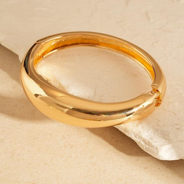 DIEZI Armband Bangle, Messing, Gold, Zirkonia, Unisex - Bild 1