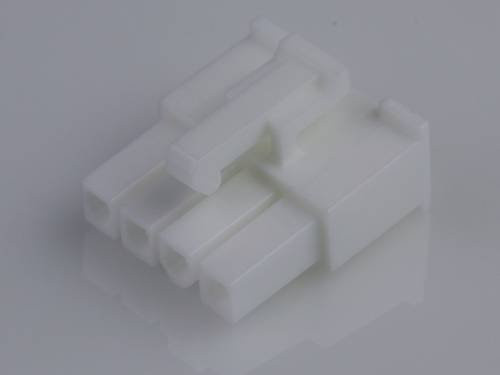 Molex Buchsengehäuse-Kabel in Beige und Weiß mit 4 Polzahl und 4,2 mm Rastermaß 39014041 - Bild 1