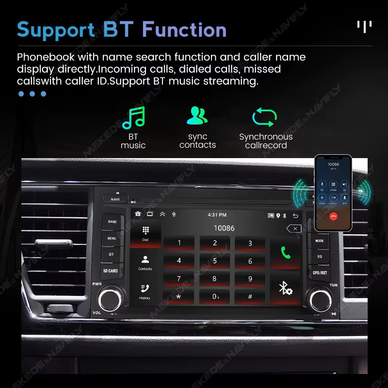 STRONGNAVI Android 15 Autoradio für Seat Leon MK3 5F 2012-2018 mit 2 DIN, Multimedia-Player in Schwarz mit GPS, WLAN, Wireless CarPlay und Android Auto - Bild 3