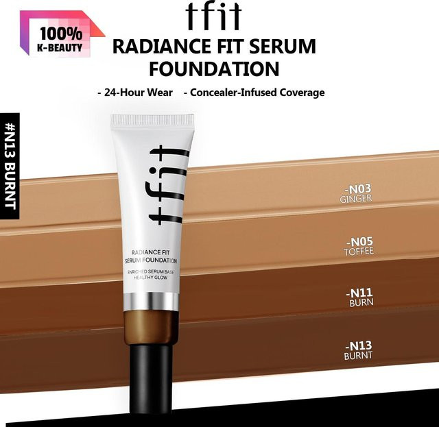 TFIT Radiance Fit Serum Foundation, N13 Burnt, 30g - Bild 1