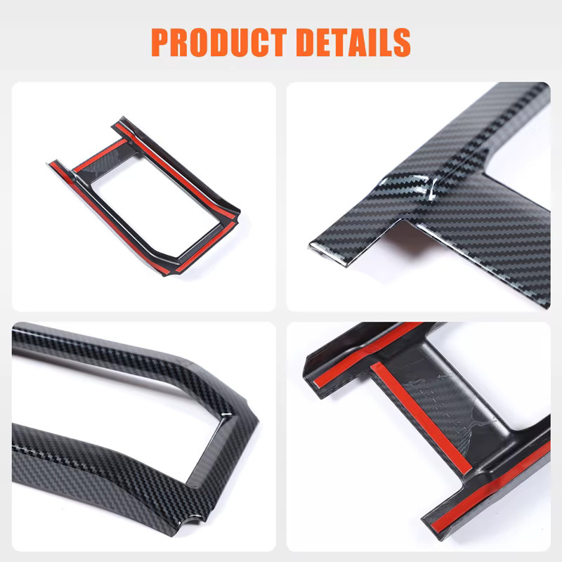 Suetlcoity Becherhalter Abdeckung in Carbon-Faser-Optik für Toyota Yaris Kreuz 2024 2025, Schwarz - Bild 4