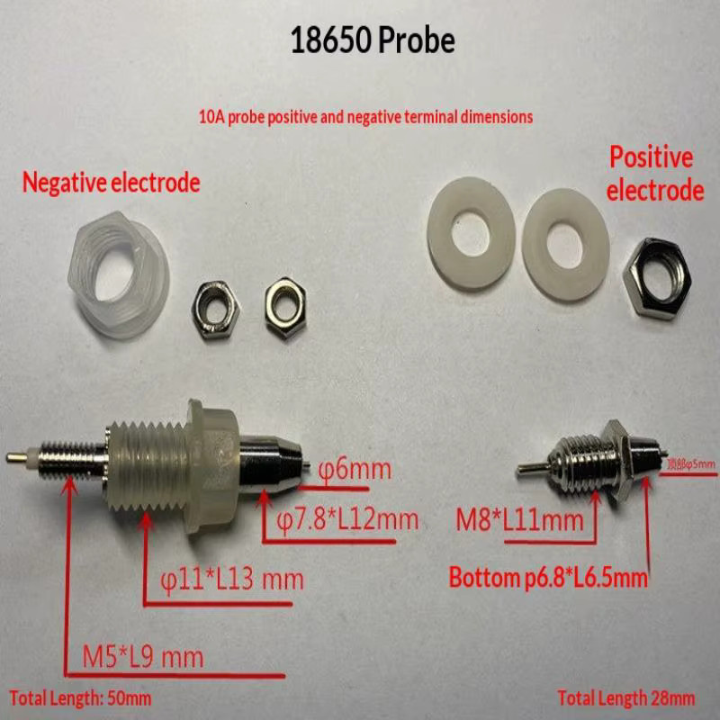 HUXUAN 18650 Teststand-Sonde für den Innenwiderstand und Batterietester Zubehör - Bild 2