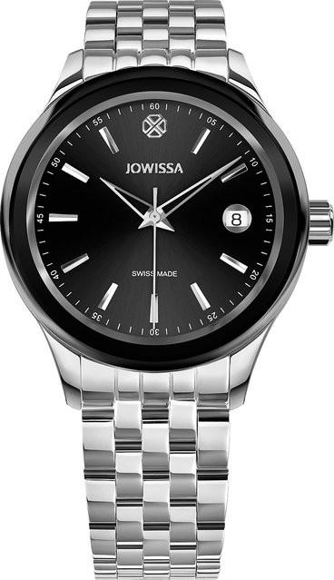 Jowissa Armbanduhr, Quarz, Edelstahl, Schwarz, 38 mm, Unisex - Bild 1