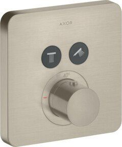 Hansgrohe ShowerSelect UP-THM Fertigmontageset mit Thermostat und 2 Anschlüssen in Brushed Nickel - Bild 1