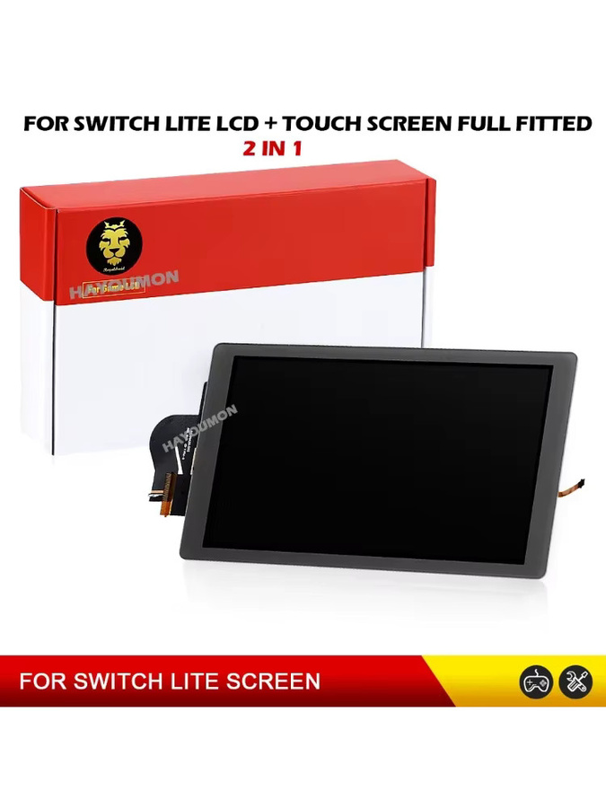 2-in-1 LCD-Touchscreen Ersatzdisplay für Nintendo Switch Lite in Grau - Bild 7