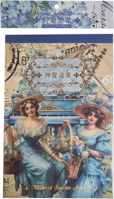 YCDBTH Scrapbook-Aufkleber im alten Weltstil mit historischen europäischen Charakter-Motiven, 50 Stück pro Packung, Mehrfarbig - Bild 1