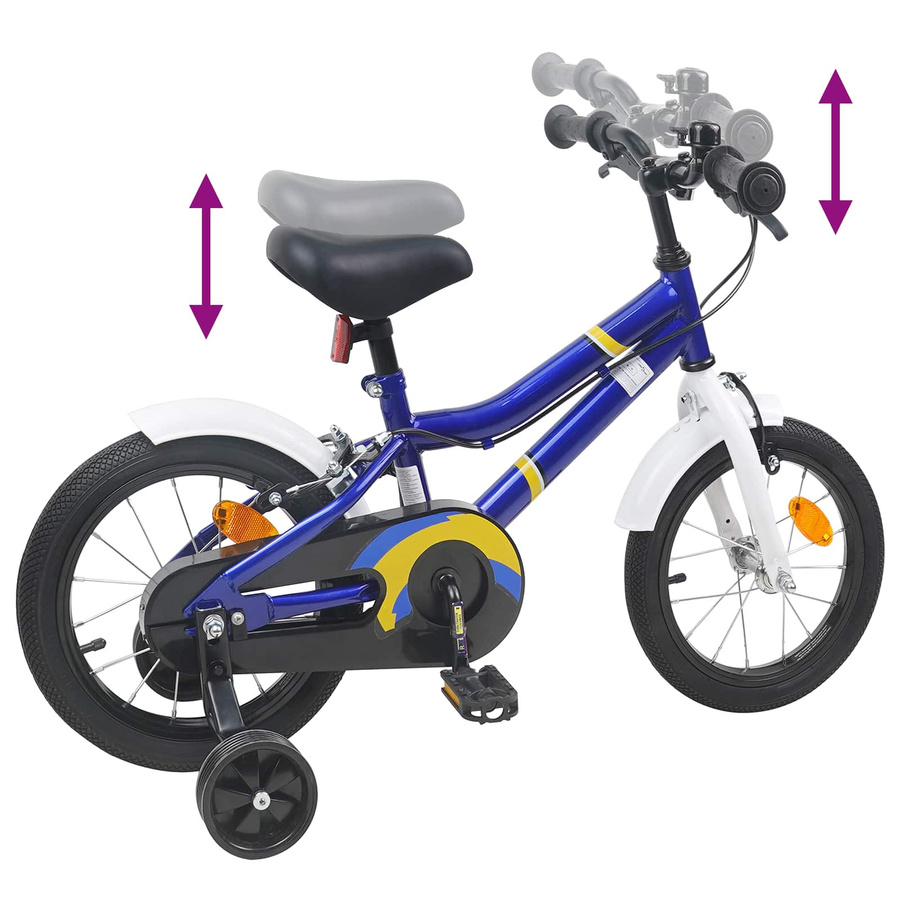 VD Home Furnishing Kinderfahrrad 16 Zoll Blau & Weiß - Bild 1