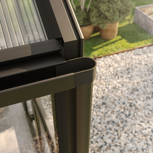 KGT Gewächshaus Novum II in Anthrazit-Grau mit 5,7 m² Fläche und 4 mm ESG-Verglasung - Bild 7