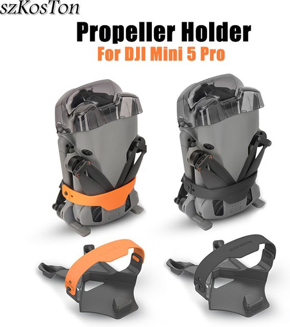 DJI Mini 5 Pro Propeller Stabilisator Halterung Stoßfester Klingen Schutz in Orange - Bild 1