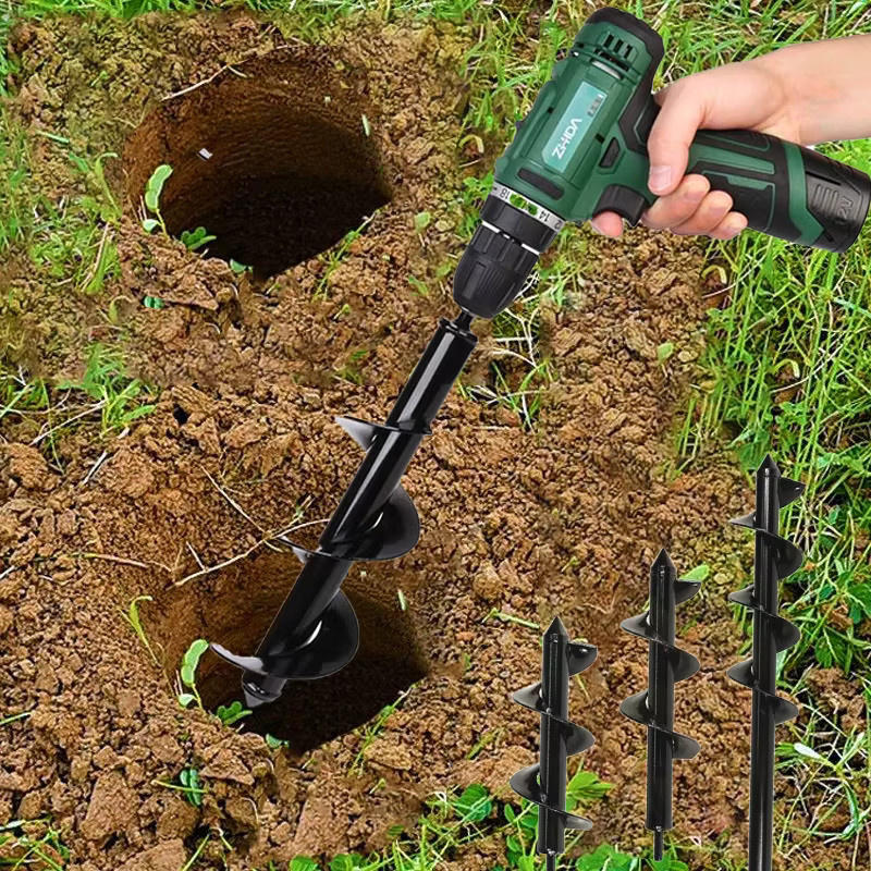 TQLQ Metall Bohrer Set aus Stahl für Gartengeräte zum Pflanzen von Blumen und Bäumen - Bild 2