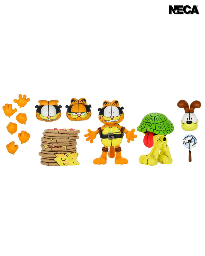 NECA The Teenage Mutant Ninja Turtles X Garfield Ultimate Garfello & Odie, Actionfigur, 7-Zoll-Modellpuppe - Bild 5