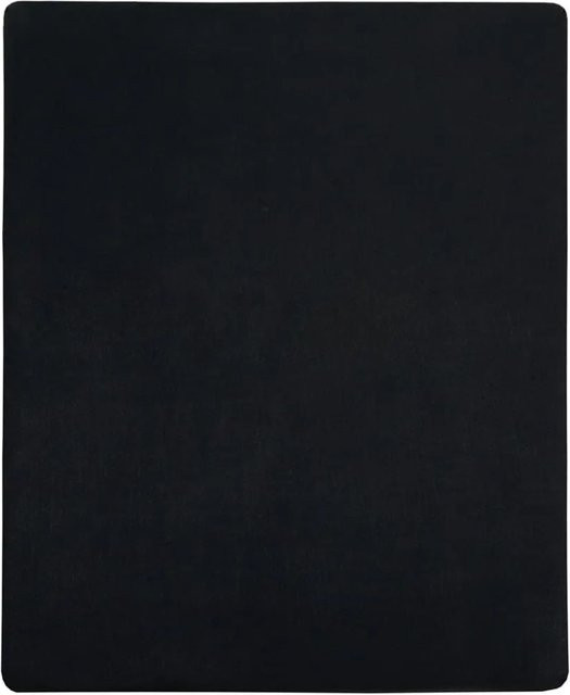 vidaXL Spannbettlaken aus Jersey Baumwolle Schwarz B: 90 cm, T: 200 cm - Bild 1