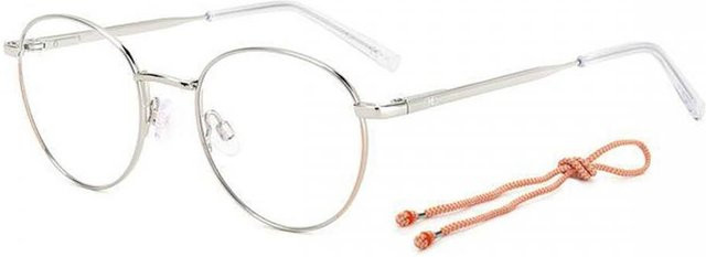 Missoni Mmi 0126 Korrektionsbrille, Vollrand, Rund, Metall, White, Silver, Damen - Bild 1
