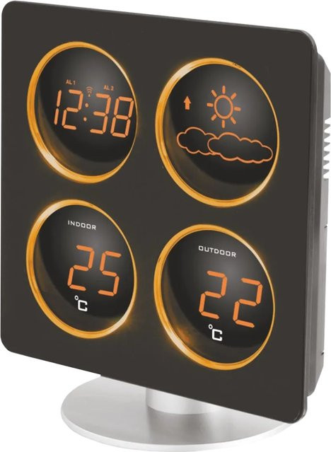 technoline Wetterstation WS 6830 Schwarz B/T/H: 19,4 x 17,2 x 11,0 cm - Bild 1