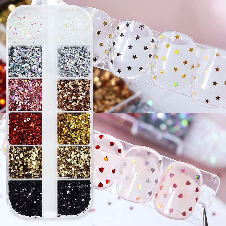 MAFANAILS Nagelglitzer-Pailletten, holografisch, glänzend, Unisex - Bild 4