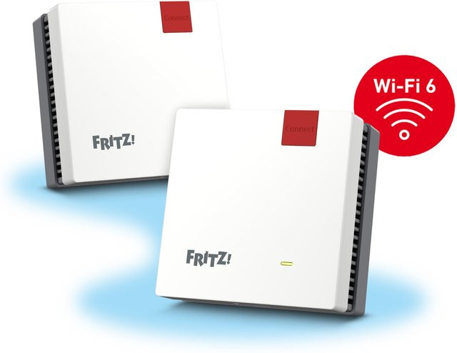 AVM FRITZ!Mesh Set 1600 WLAN Repeater 2er-Pack mit WiFi 6 und Dual-Band in Weiß - Bild 1