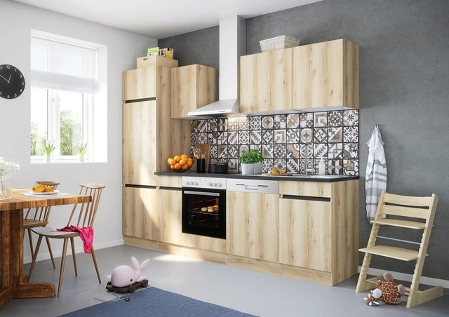 Optifit Küchenzeile OPTIkombi Kaya290 in Wildeiche Nachbildung, Breite: 270 cm - Bild 1