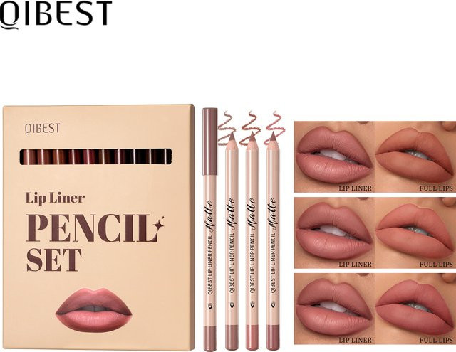 QIBEST Lipliner-Set, 12 Farben, Unisex - Bild 1