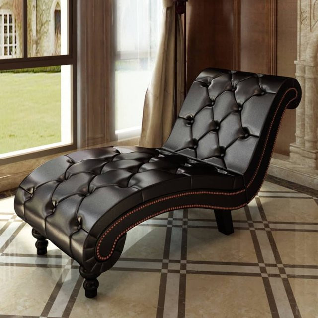 Vidaxl Chaiselongue aus Kunstleder in Braun - Bild 1