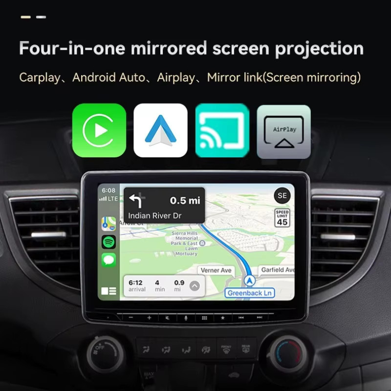 Jumunion 4-in-1 Kabelloser CarPlay Mirror Link AirPlay und Android Auto Adapter via USB Plug & Play für iPhone und Android - Bild 2