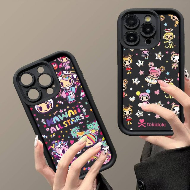 J-Japan T-Tokidoki Handyhülle für Apple iPhone 11 bis 17 Pro Max mit weicher Rückseite in Multicolour - Bild 1