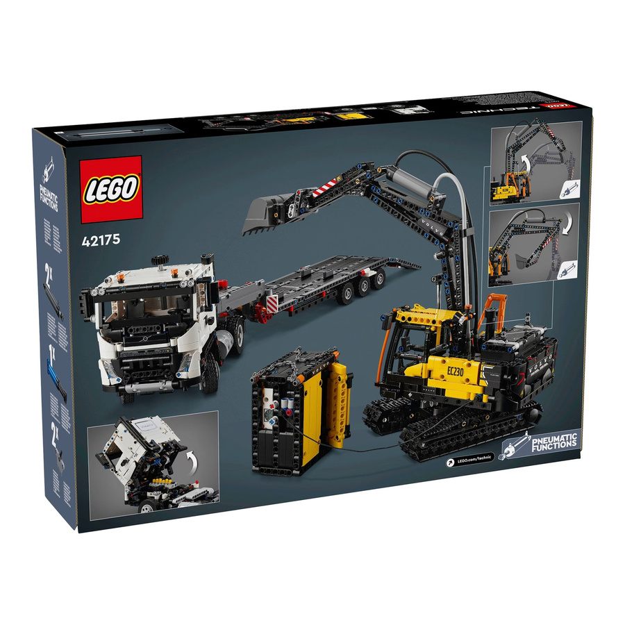 Lego Technic Volvo FMX LKW mit EC230 Electric Raupenbagger Konstruktionsspielzeug - Bild 5