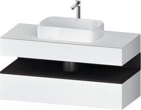 Duravit Waschtischunterschrank Qatego in Grau und Weiss, B/T/H: 120 x 55 x 60 cm - Bild 1