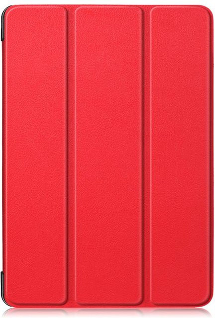 Apple iPad Schutzhülle aus hartem PC und Leder mit Standfunktion in Rot für iPad 7, 8, 9 und 10. Generation - Bild 1