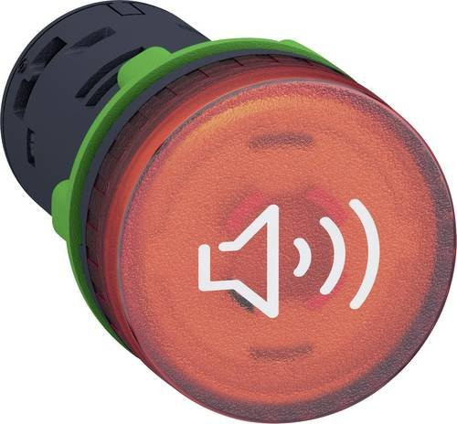 Schneider Electric XB5KS2G4 Beleuchtbarer Buzzer mit Lampenfassung, Rot, B x T x H: 29 x 29 x 55 mm - Bild 1