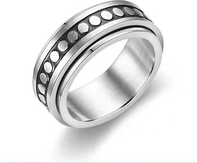 Allbestart Angst Ring, Edelstahl, Silber, Damen - Bild 1