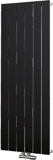 Schulte Design-Heizkörper Aachen Schwarz mit Mittelanschluss 621 Watt B: 120 cm, H: 46,4 cm - Bild 1