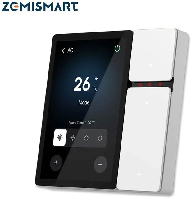 Zemismart 3,5 Zoll WiFi Smart Central Control Panel Touchscreen mit integriertem BLE Sig Mesh Hub und IR-Steuerung in Weiß, kompatibel mit der Tuya Smart App - Bild 1