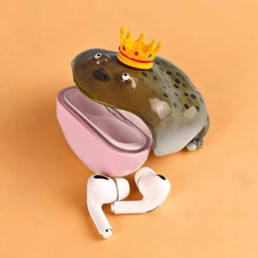 Niche Premium Ugly Frog handgefertigte Schutzhülle für Apple AirPods Pro 2/3/4 2. Generation - Bild 2