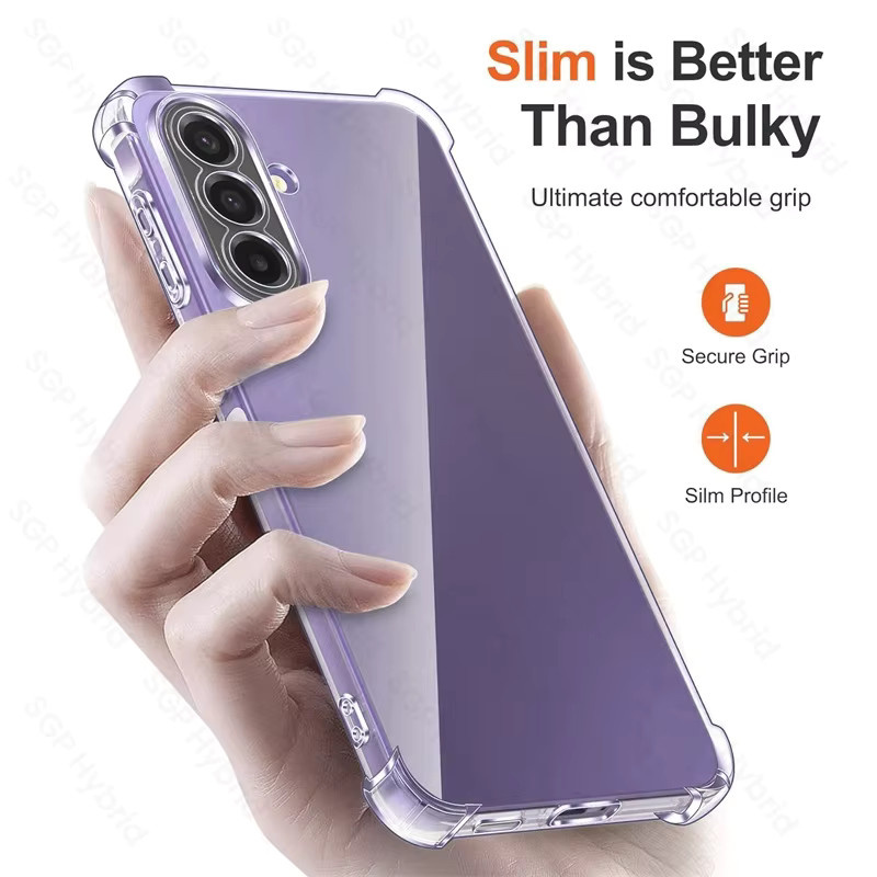 Transparente Silikon Hülle für Samsung Galaxy A37 5G, stoßfeste Schutzhülle in Transparent - Bild 2