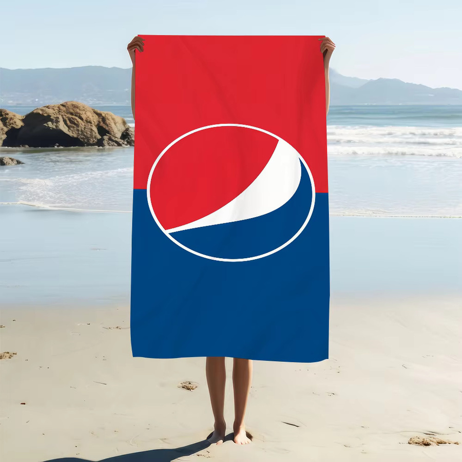 Schnell trocknendes Pepsi Strandtuch mit Logo für Sport, Fitnessstudio und Reisen - Bild 2