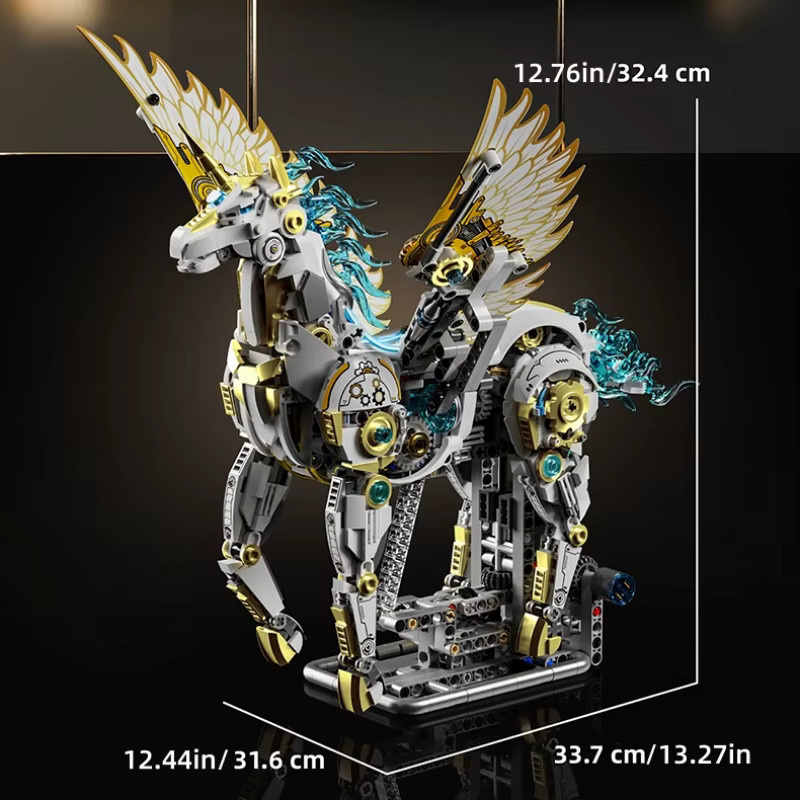 FUNXINEE Einhorn-Pegasus, Baukasten, mit Licht, ab 8 Jahren - Bild 6