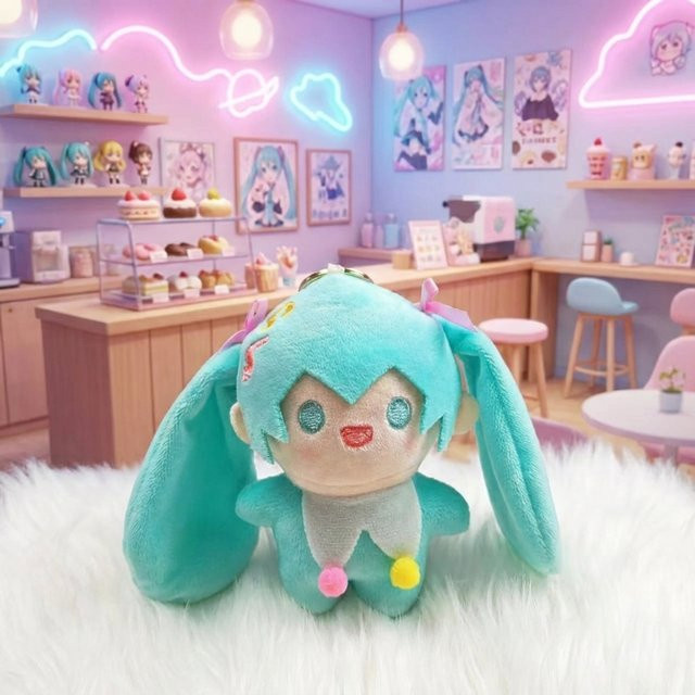 Hatsune Miku Bilibili Plüschpuppe, Plüsch / Textil, Bunt / Mehrfarbig - Bild 1